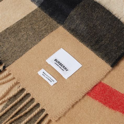 burberry cashmere mega check scarf|burberry cashmere check scarf beige.